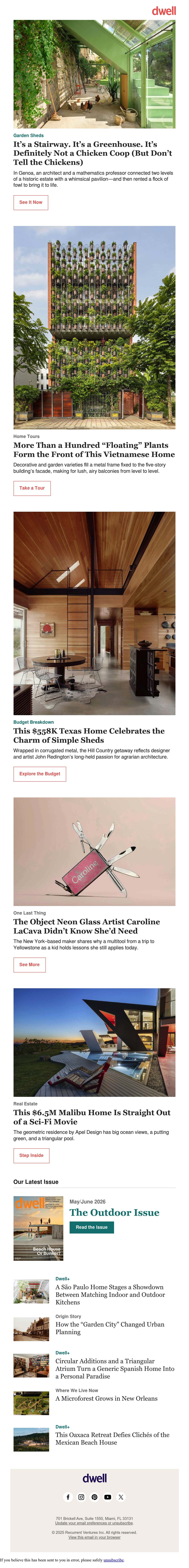 Email Inspiration from Dwell Thumbnail Preview