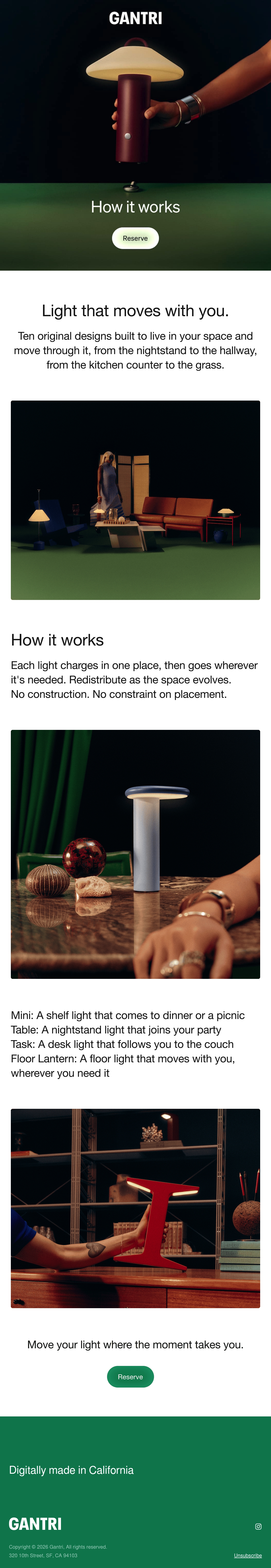 Email Inspiration from Gantri Thumbnail Preview