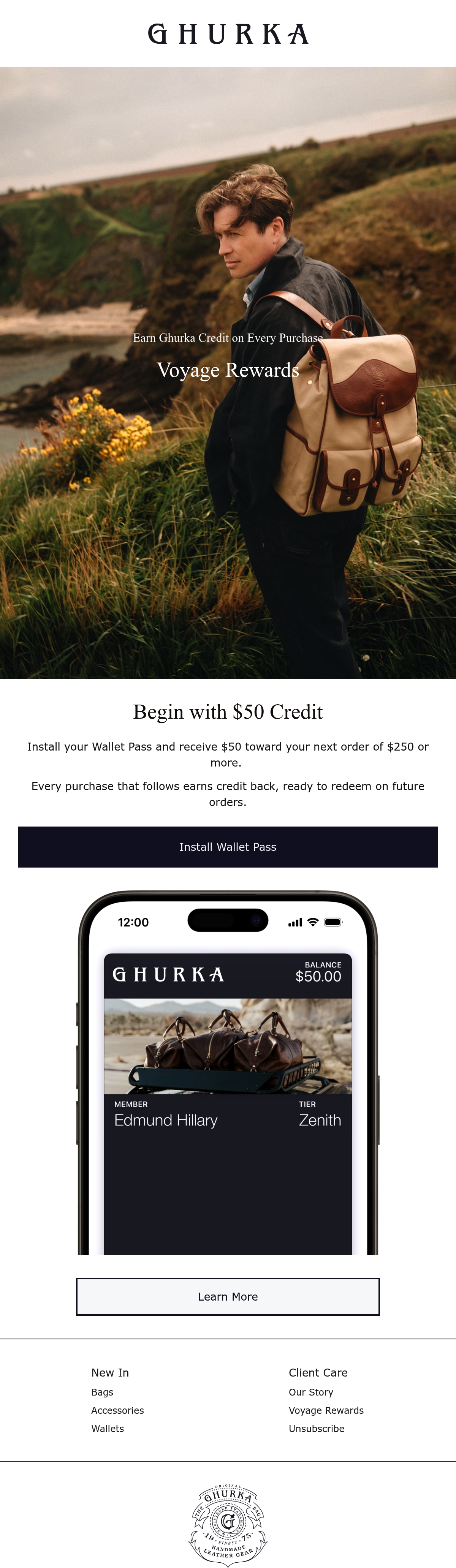 Email Inspiration from Ghurka Thumbnail Preview