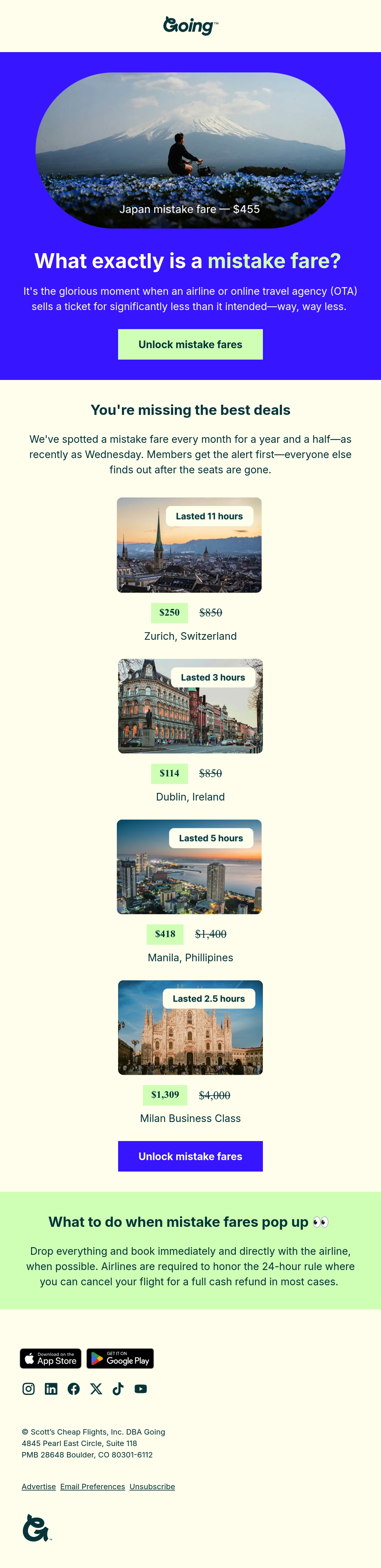 Email Inspiration from Going Thumbnail Preview
