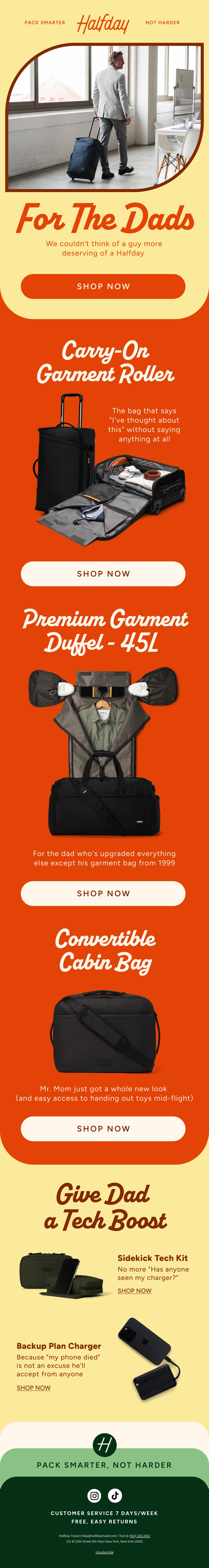 Email Inspiration from Halfday Thumbnail Preview