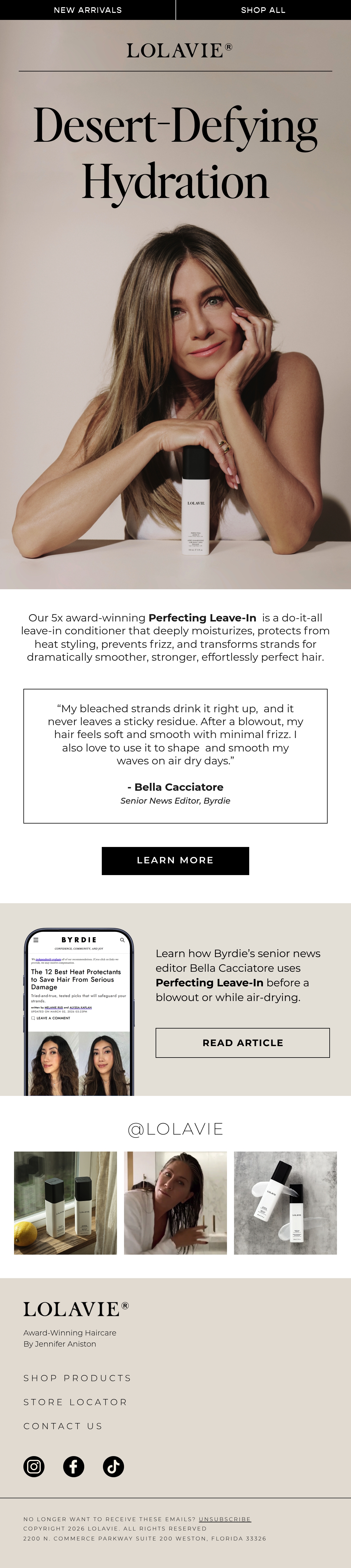 Email Inspiration from LolaVie Thumbnail Preview