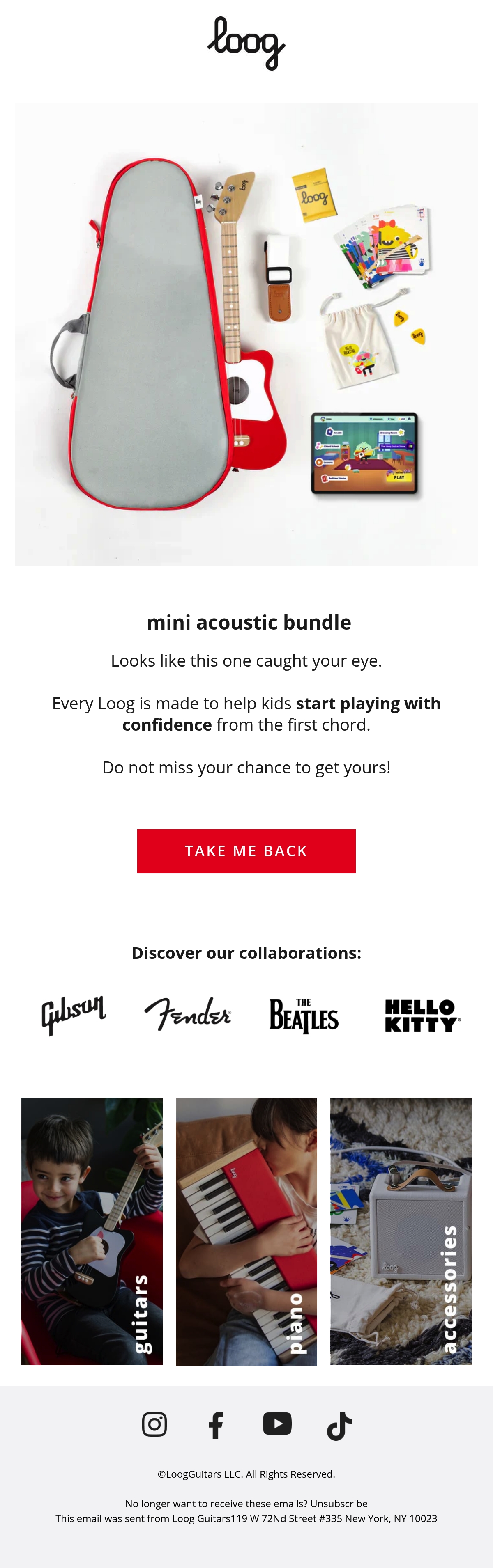 Email Inspiration from Loog Guitars Thumbnail Preview