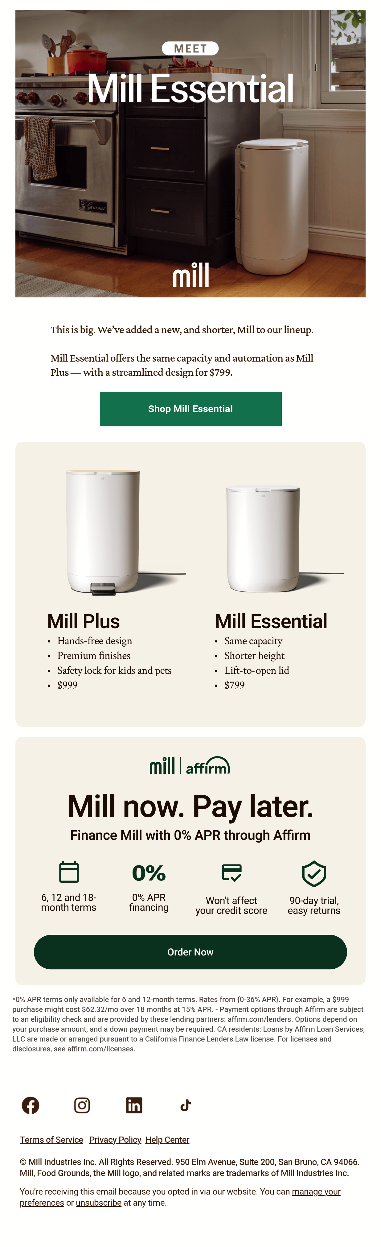 Email Inspiration from Mill Thumbnail Preview