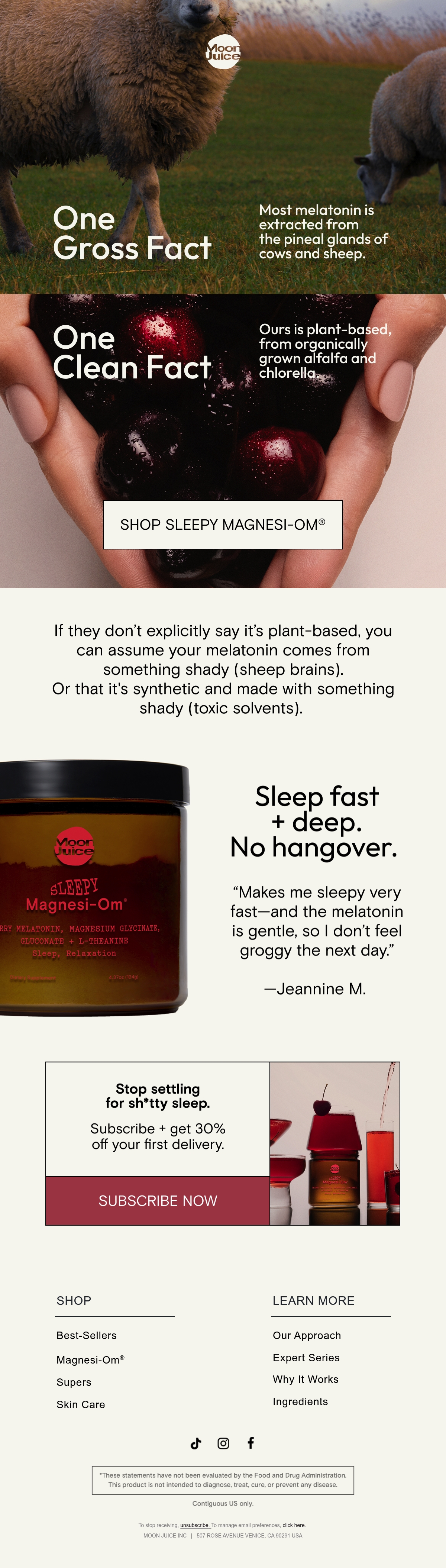 Email Inspiration from Moon Juice Thumbnail Preview