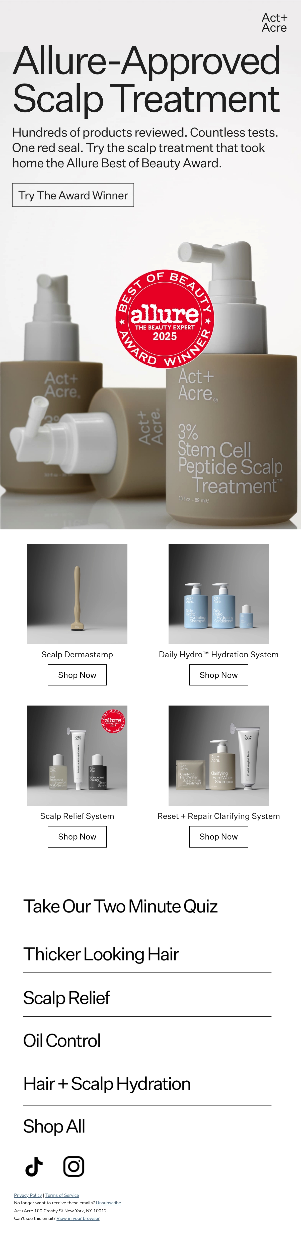 Email Inspiration from Act+Acre Thumbnail Preview