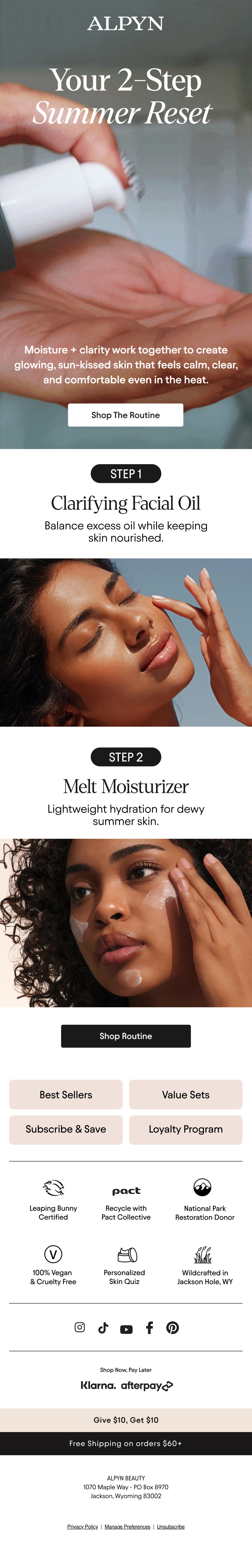 Email Inspiration from Alpyn Beauty Thumbnail Preview