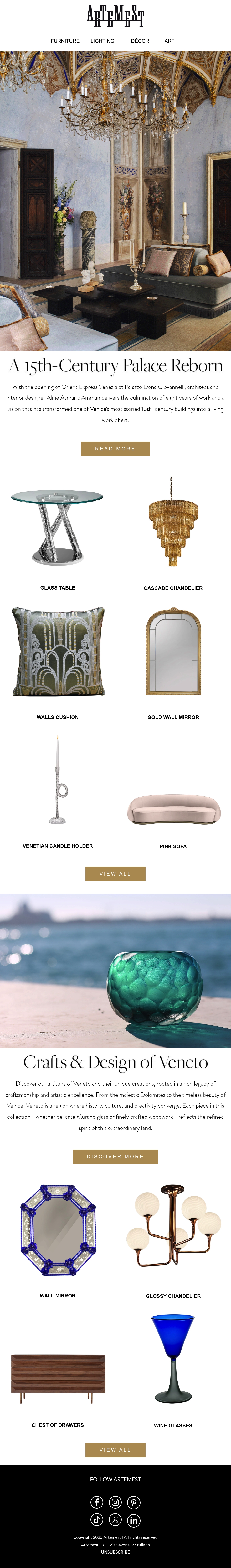 Email Inspiration from Artemest Thumbnail Preview