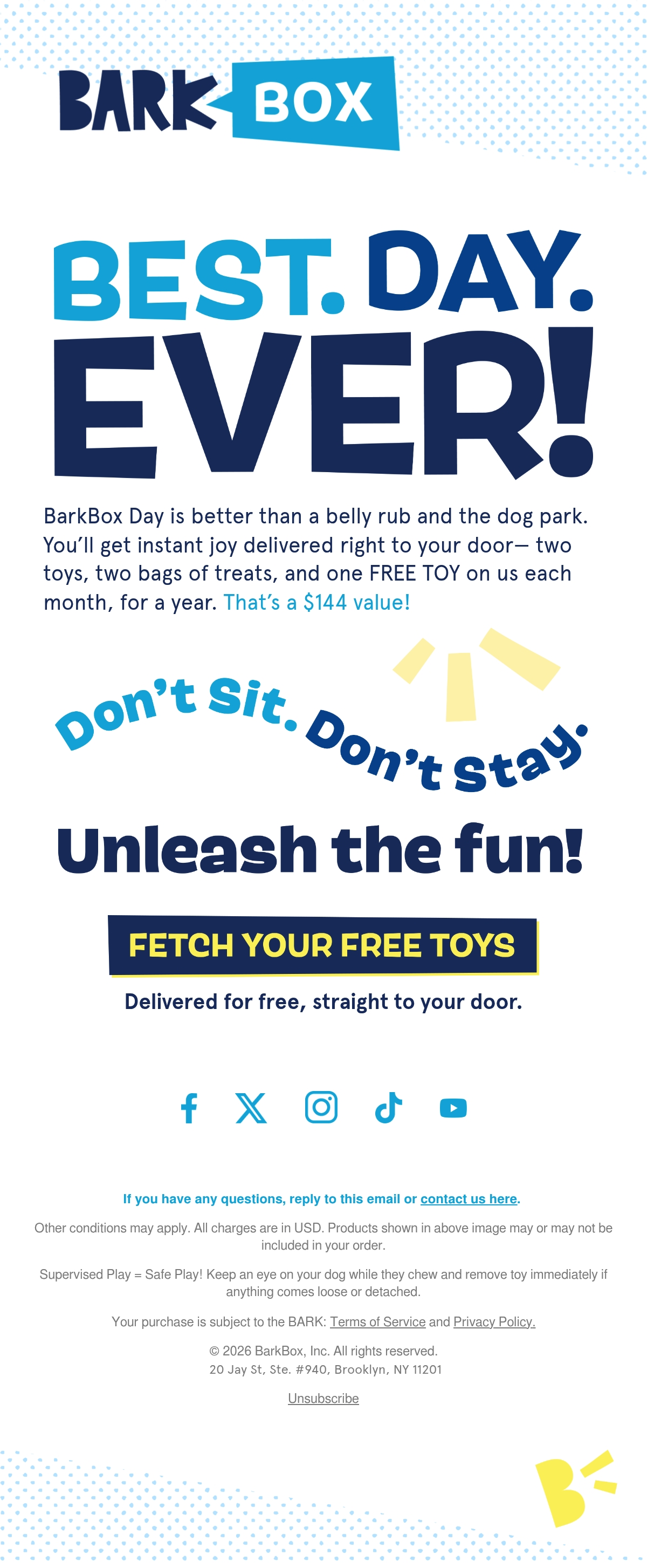 Email Inspiration from BARK Thumbnail Preview