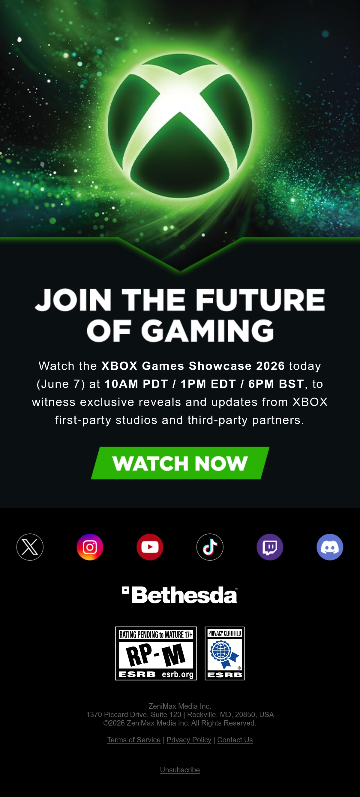 Email Inspiration from Bethesda Thumbnail Preview