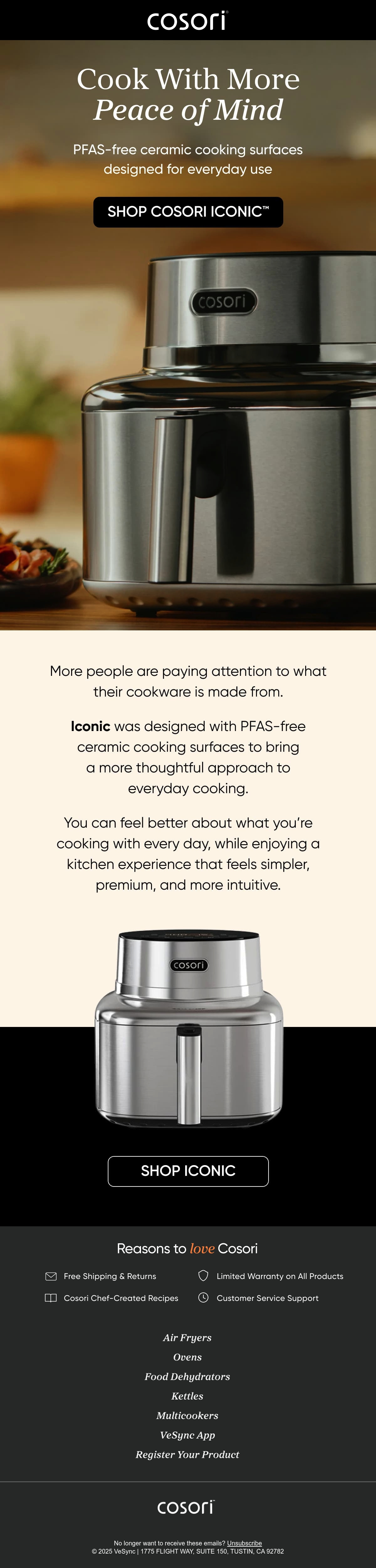 Email Inspiration from COSORI Thumbnail Preview