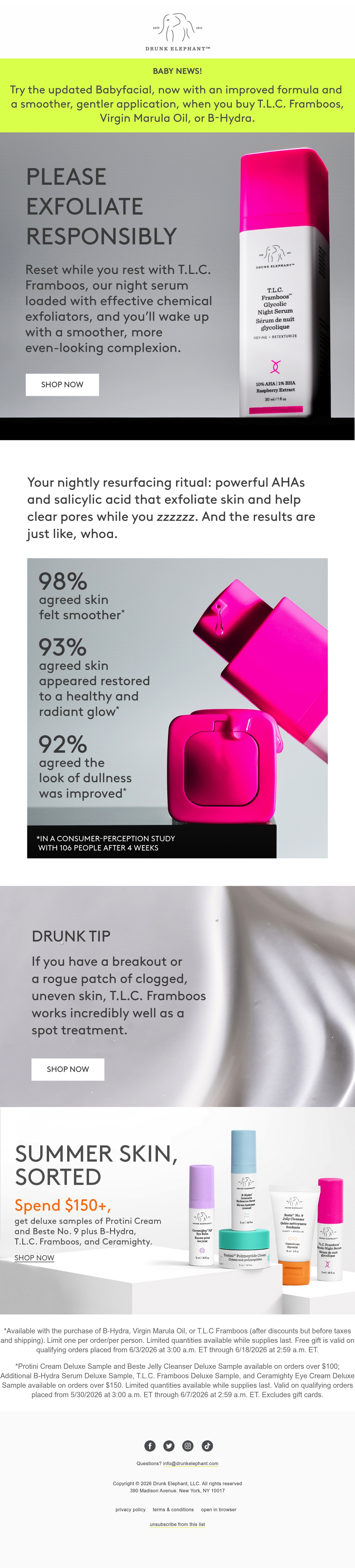 Email Inspiration from Drunk Elephant Thumbnail Preview
