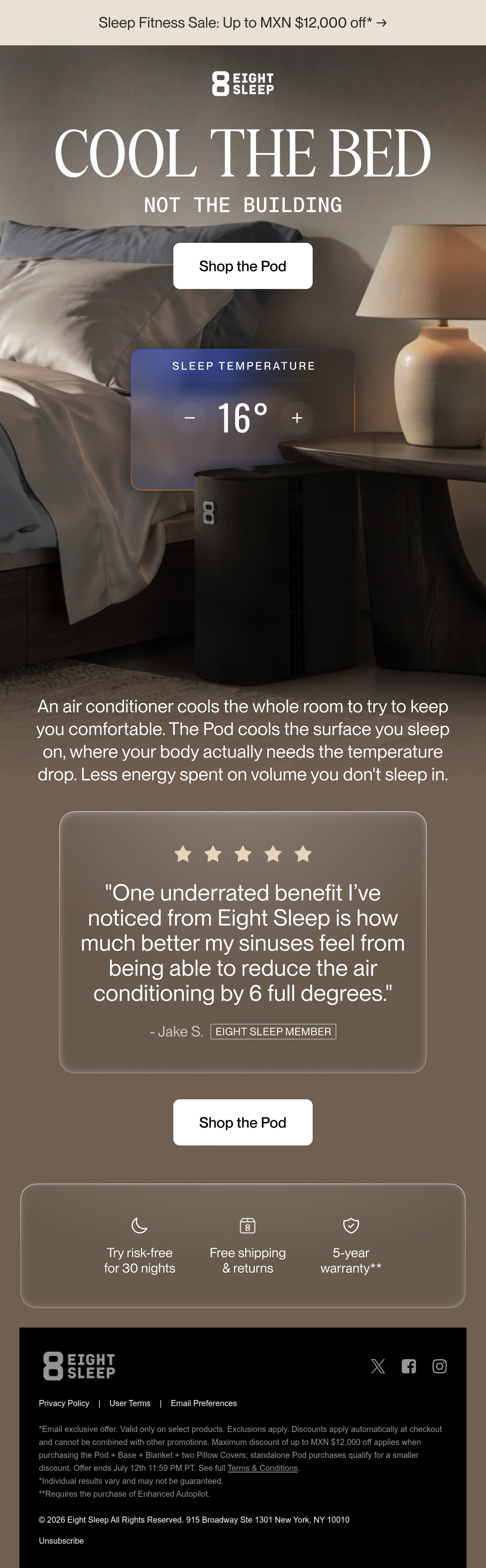 Email Inspiration from Eight Sleep Thumbnail Preview