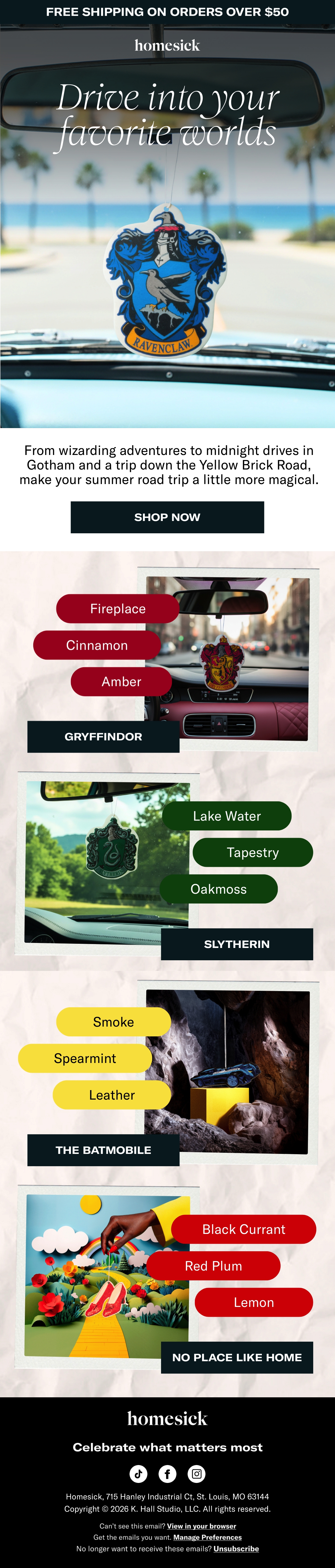 Email Inspiration from Homesick Thumbnail Preview