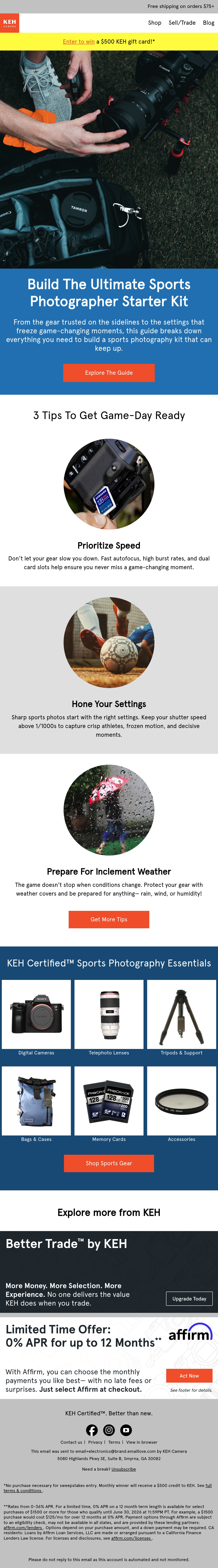 Email Inspiration from KEH Camera Thumbnail Preview