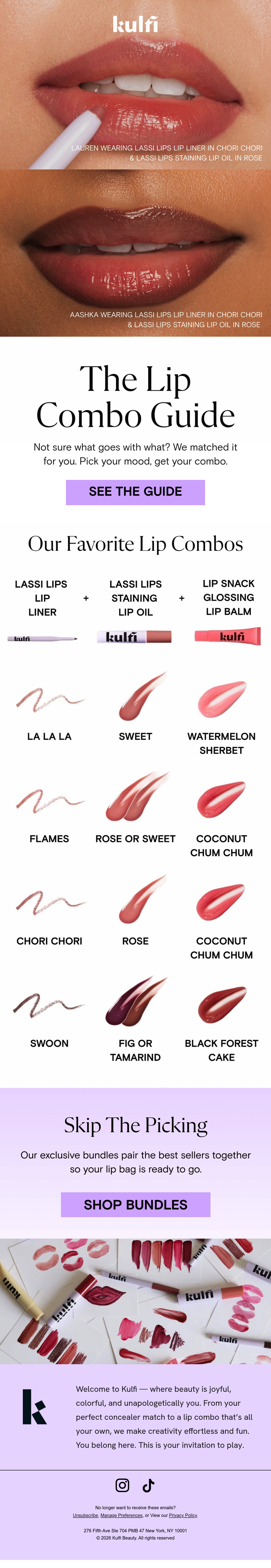 Email Inspiration from Kulfi Beauty Thumbnail Preview
