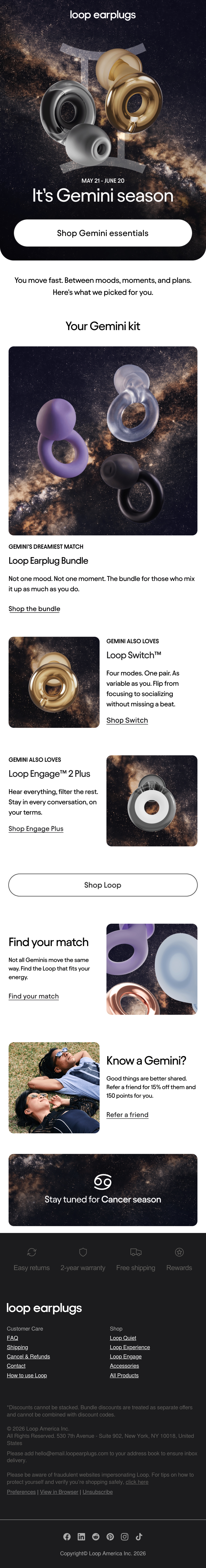 Email Inspiration from Loop Earplugs Thumbnail Preview
