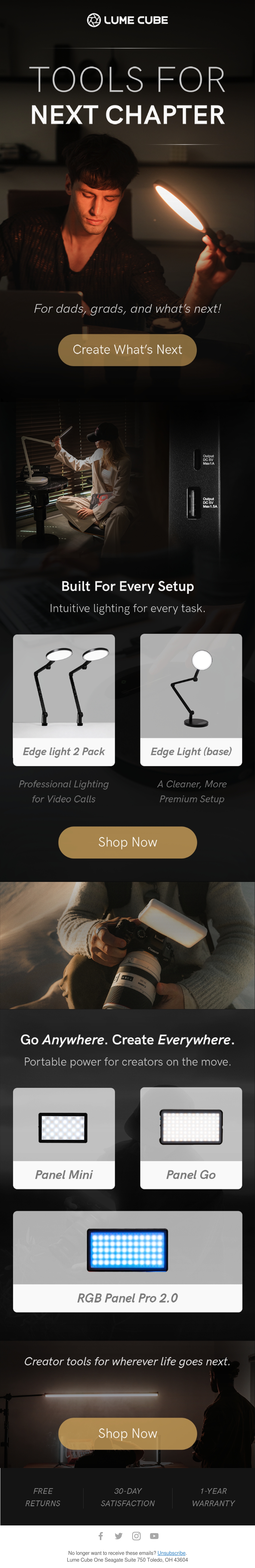 Email Inspiration from Lume Cube Thumbnail Preview