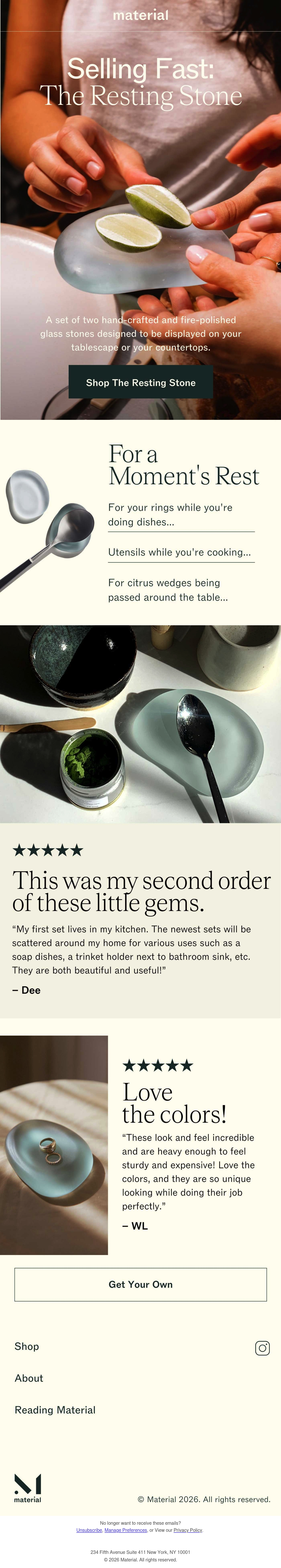 Email Inspiration from Material Thumbnail Preview