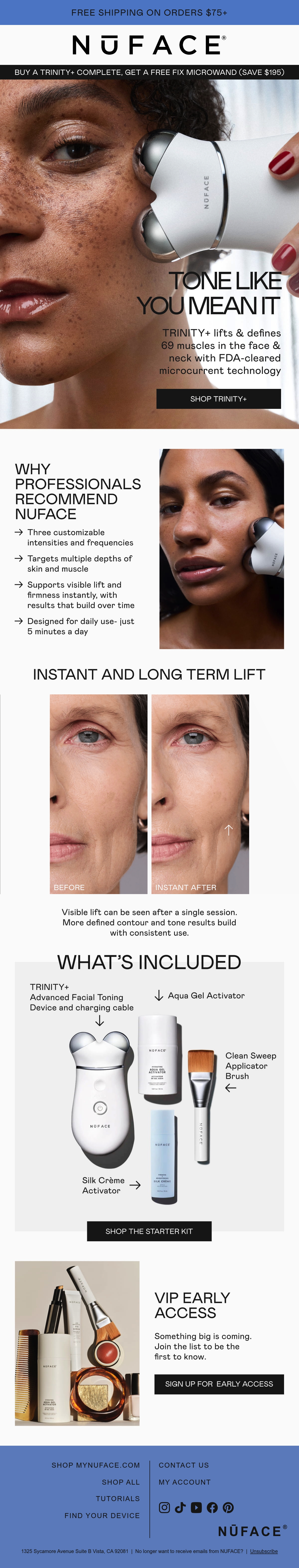Email Inspiration from NUFACE Thumbnail Preview