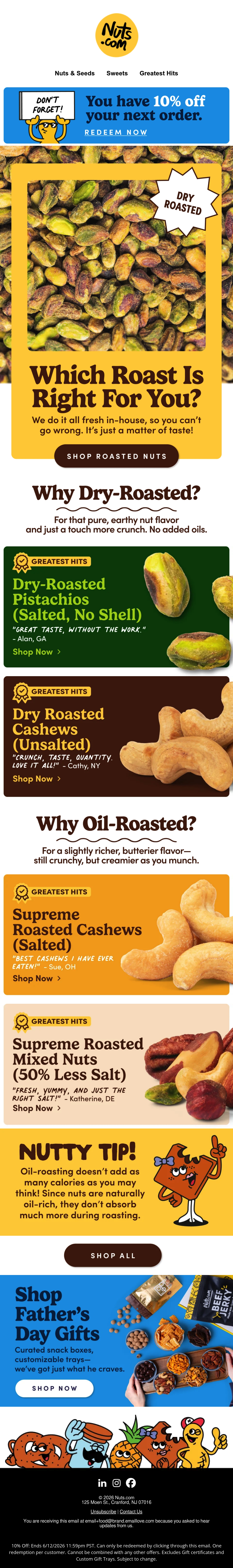 Email Inspiration from Nuts.com Thumbnail Preview