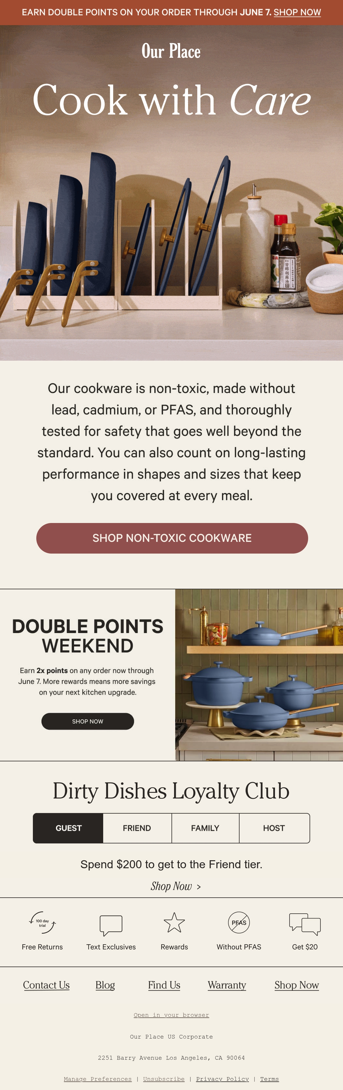 Email Inspiration from Our Place Thumbnail Preview