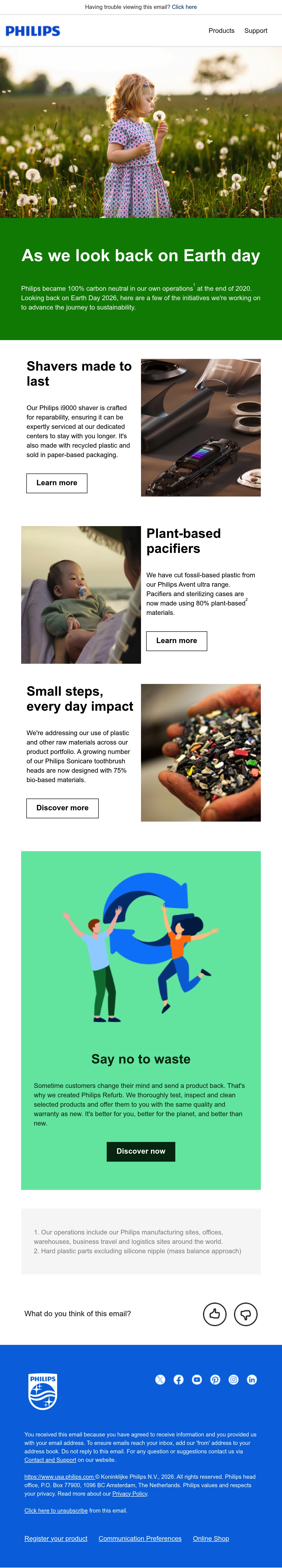 Email Inspiration from Philips Thumbnail Preview