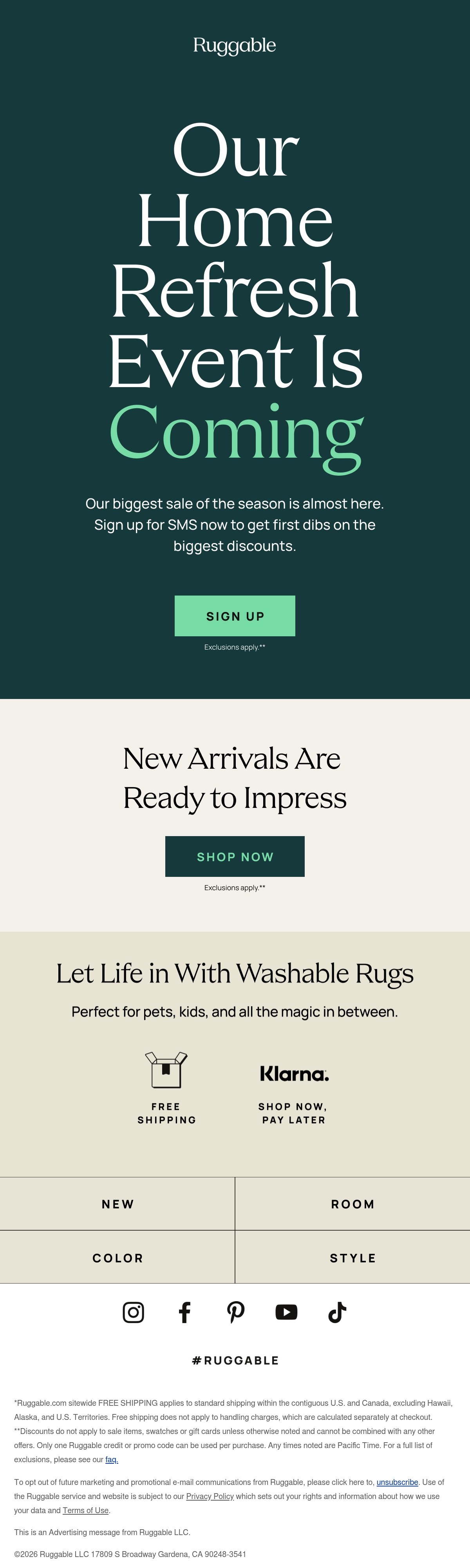 Email Inspiration from Ruggable Thumbnail Preview