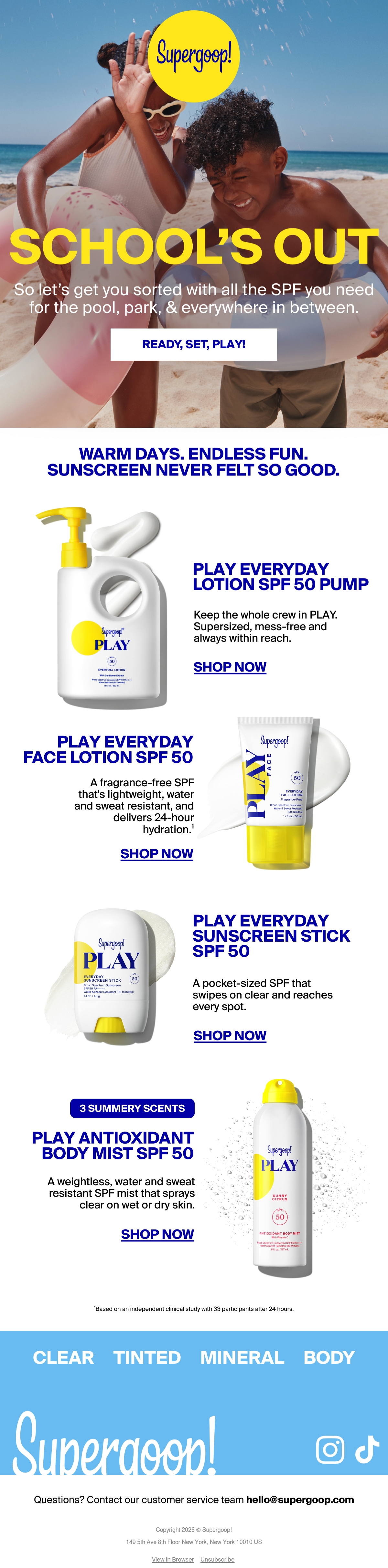 Email Inspiration from Supergoop! Thumbnail Preview