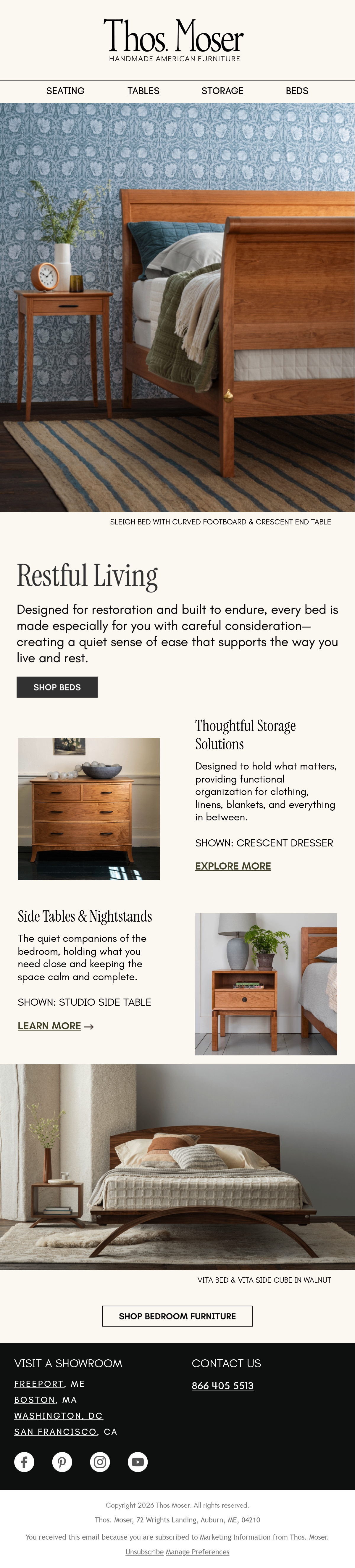 Email Inspiration from Thos. Moser Thumbnail Preview