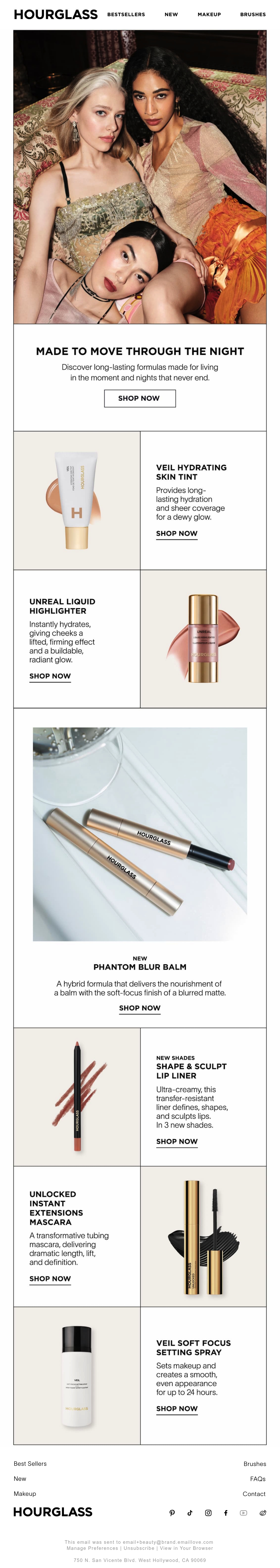 Email Inspiration from Hourglass Cosmetics Thumbnail Preview