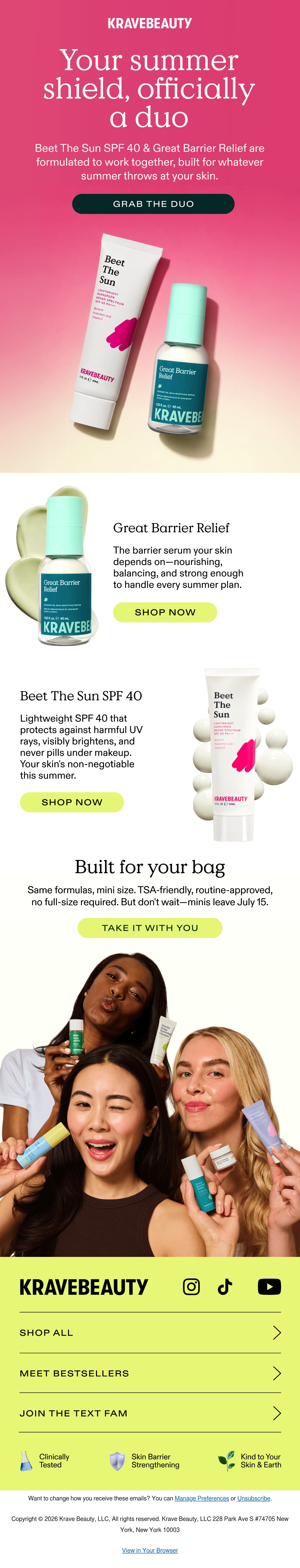Email Inspiration from KraveBeauty Thumbnail Preview