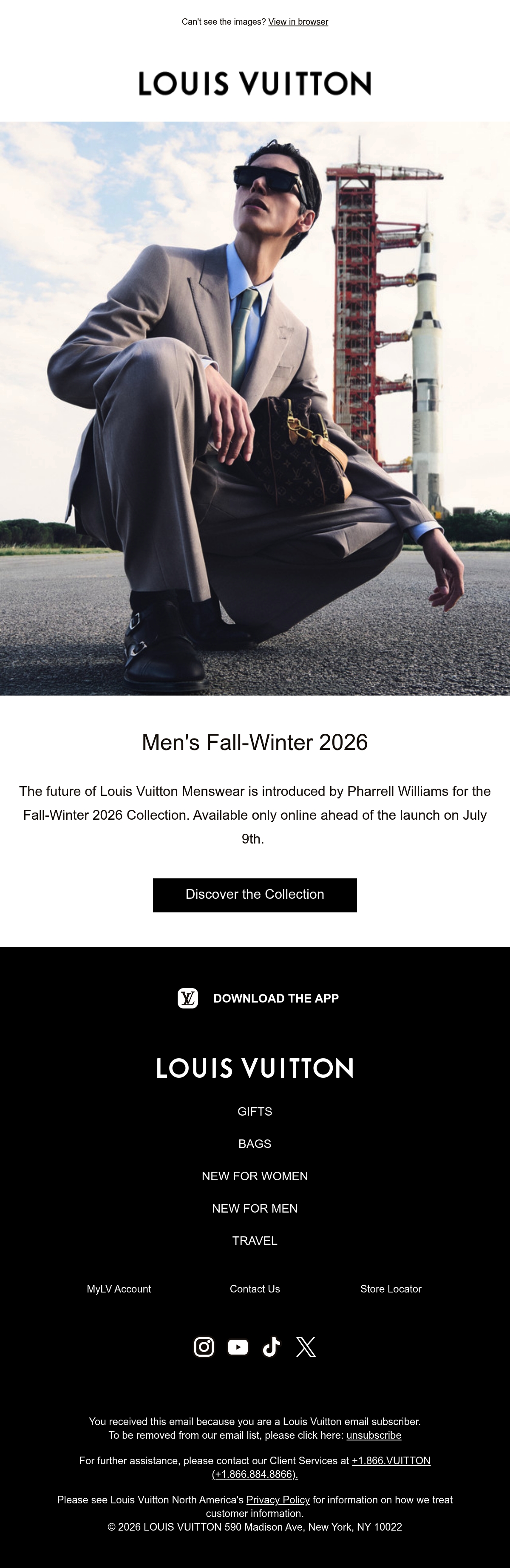 Email Inspiration from Louis Vuitton Thumbnail Preview