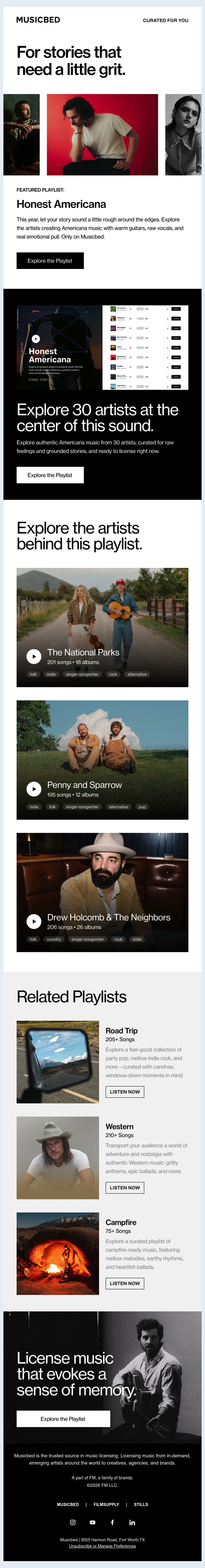 Email Inspiration from Musicbed Thumbnail Preview
