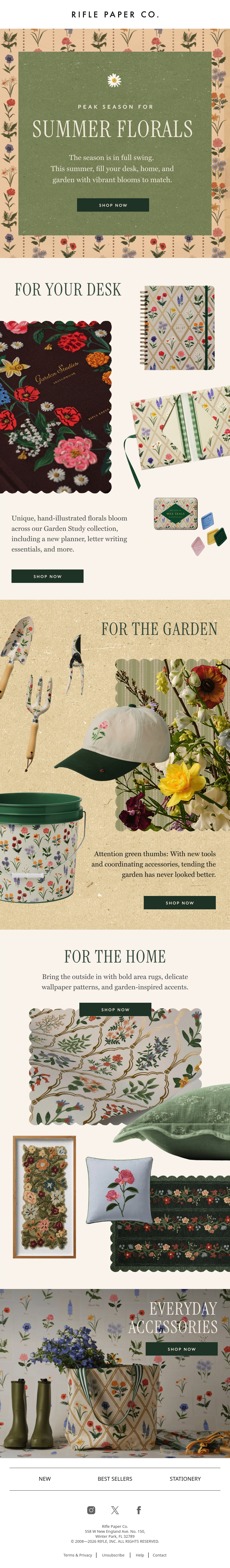 Email Inspiration from Rifle Paper Co. Thumbnail Preview