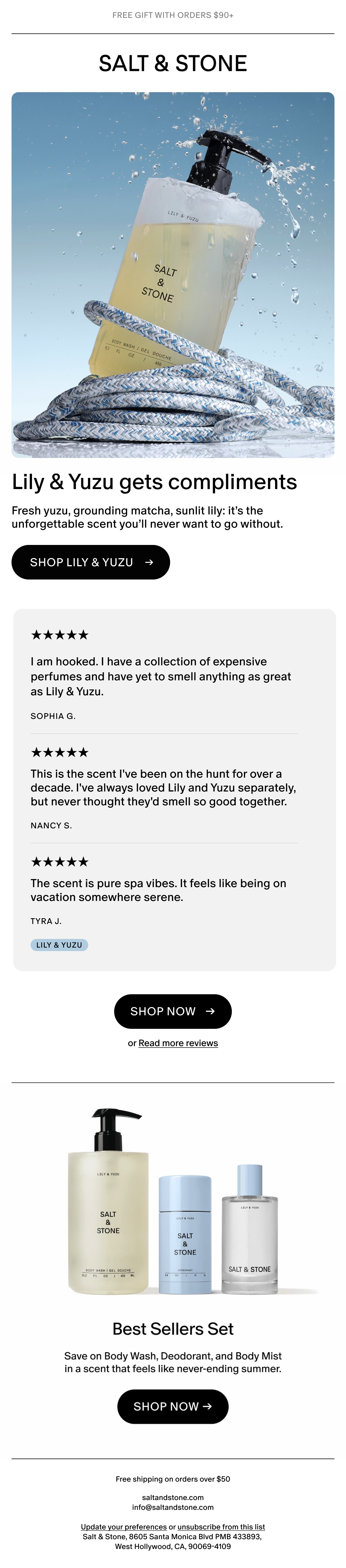 Email Inspiration from SALT & STONE Thumbnail Preview
