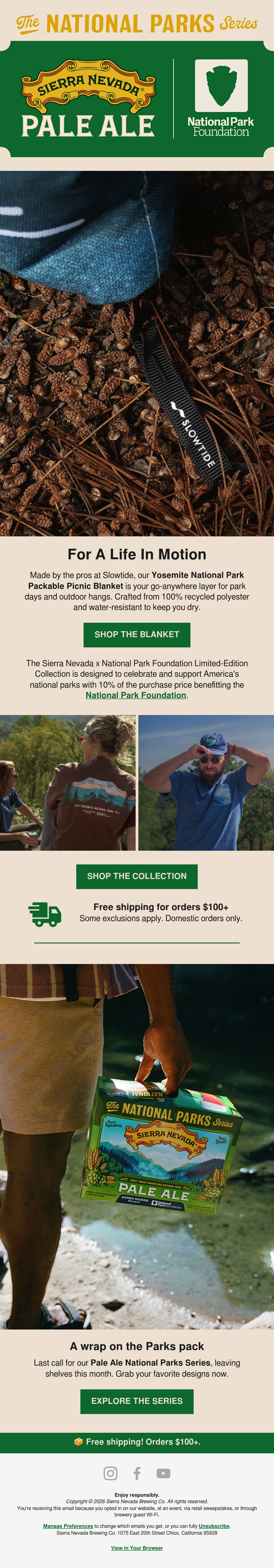 Email Inspiration from Sierra Nevada Brewing Co. Thumbnail Preview