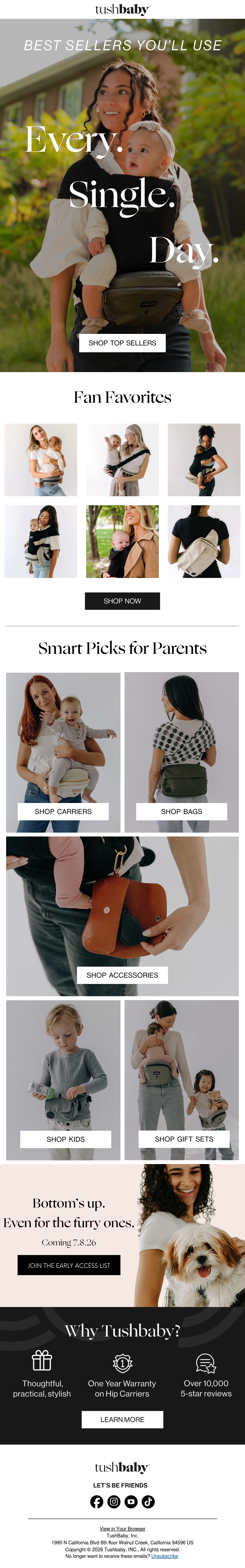 Email Inspiration from Tushbaby Thumbnail Preview