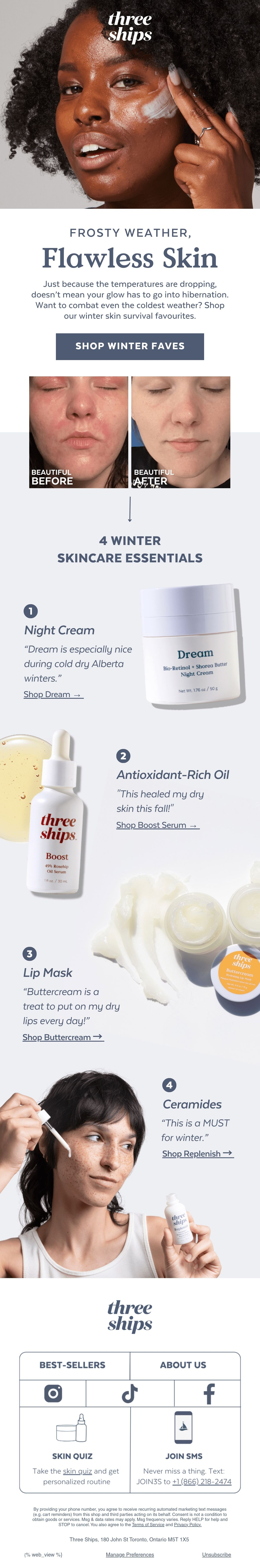 Email Design Inspiration by Three Ships