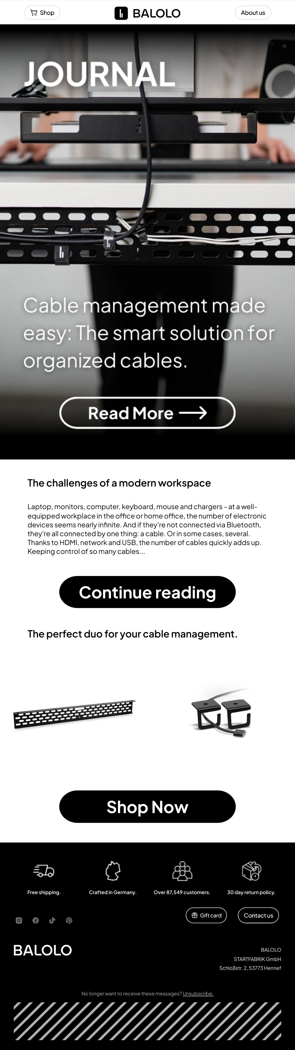 Email Design Inspiration by BALOLO