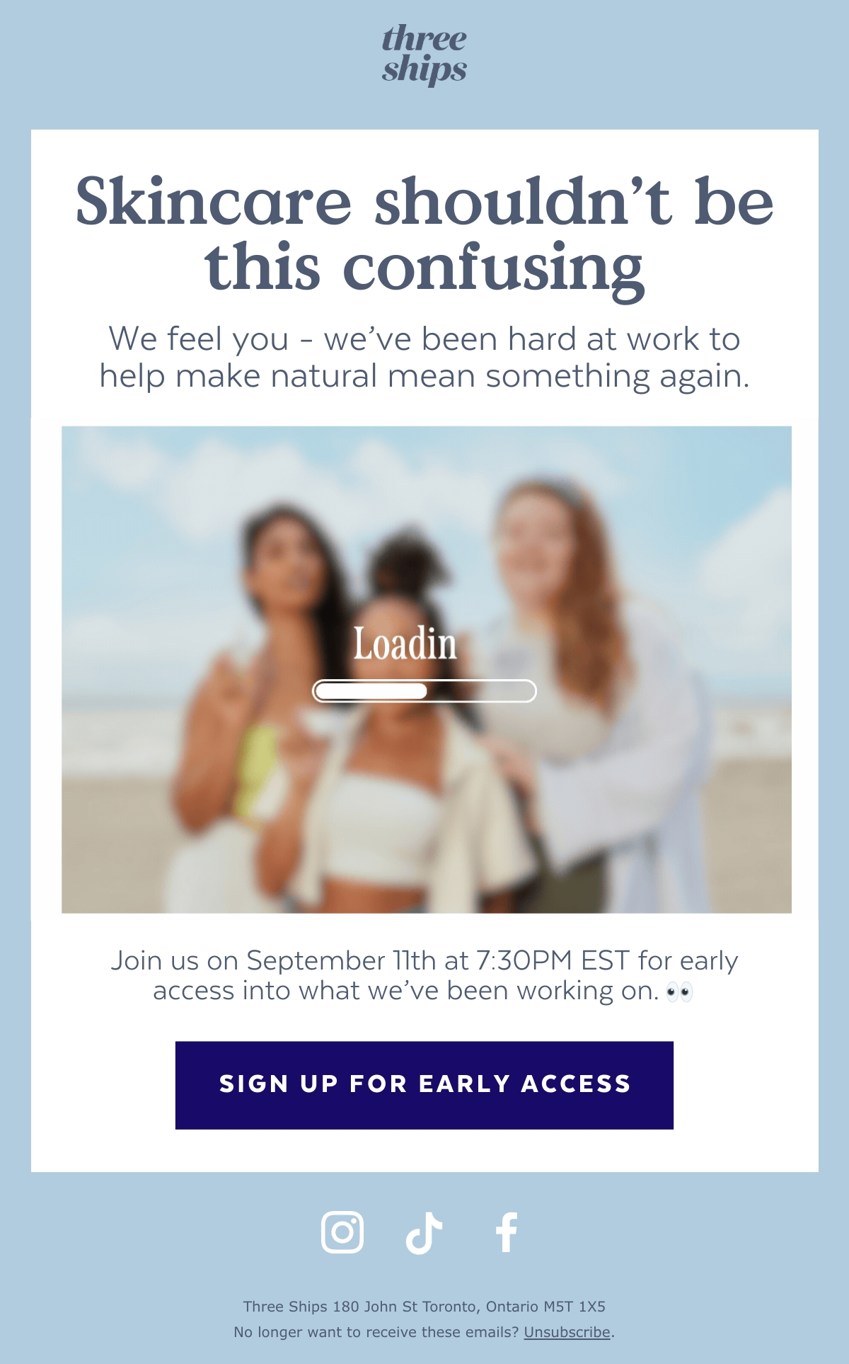 Email Design Inspiration by Three Ships