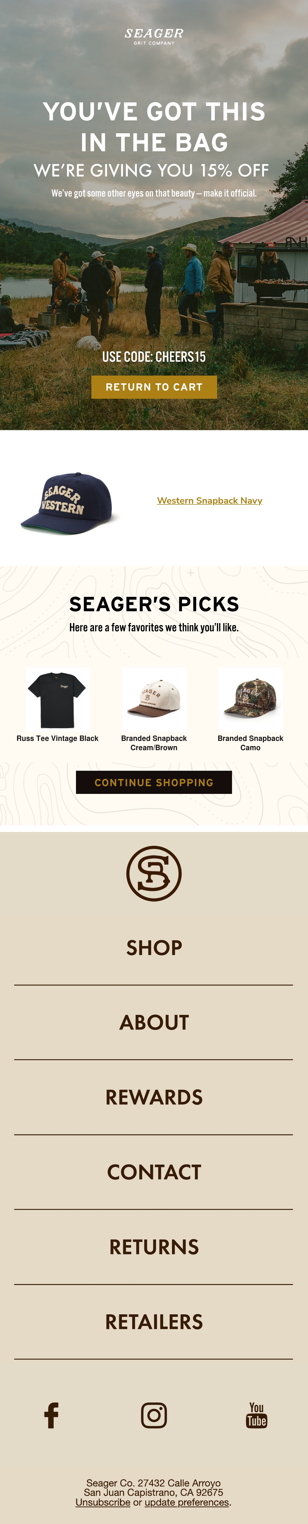 Email Design Inspiration by Unique Vintage